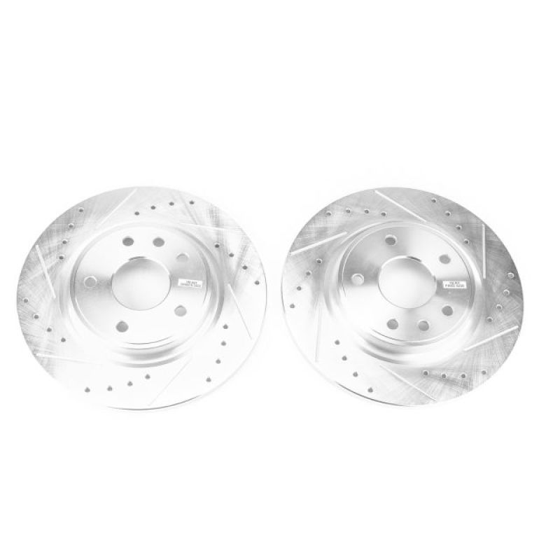 PSB Evolution Drill/Slot Rotor - Power Stop 17-19 Chrysler Pacifica Rear Evolution Drilled & Slotted Rotors - Pair