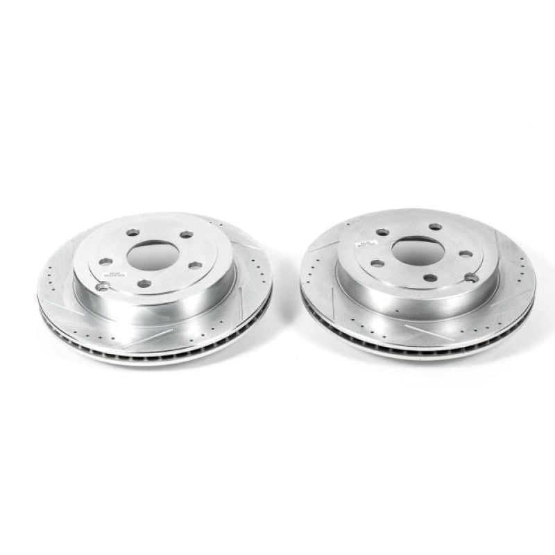 PSB Evolution Drill/Slot Rotor - Power Stop 08-09 Pontiac G8 Rear Evolution Drilled & Slotted Rotors - Pair