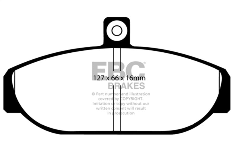 EBC Greenstuff Brake Pad Sets - EBC 85-93 Volvo 740 2.1 (Girling) Greenstuff Front Brake Pads