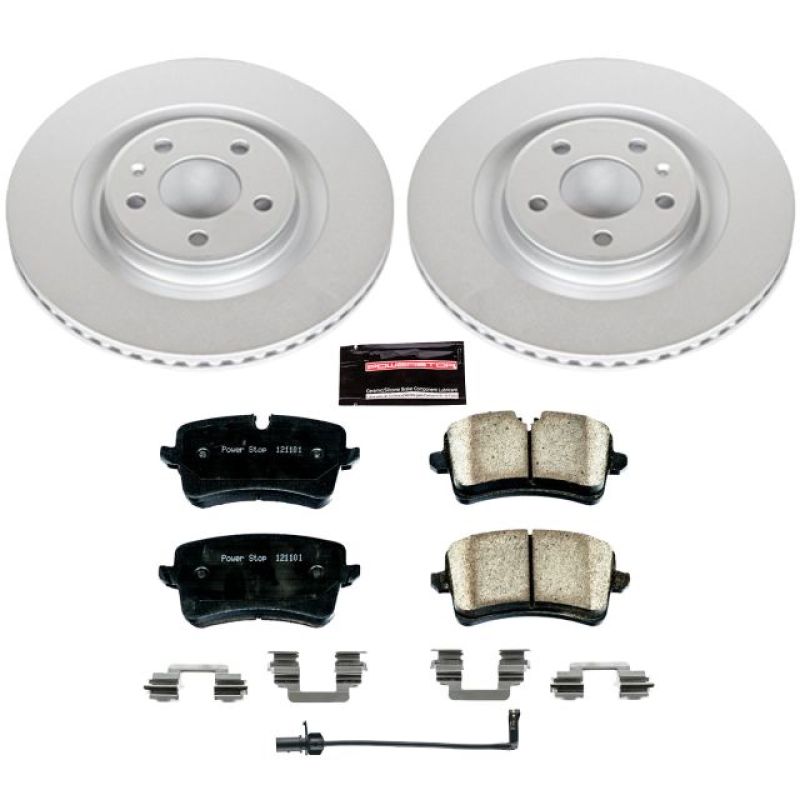 PSB Z23 Evolution Coated Kit - Power Stop 14-18 Audi A6 Rear Z23 Evolution Sport Coated Brake Kit
