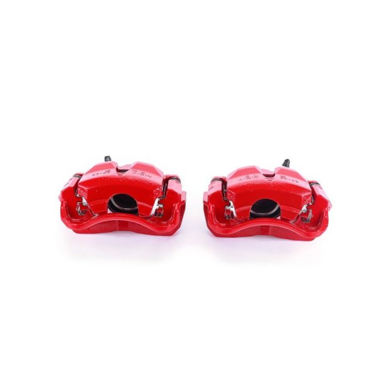 PSB Red Calipers - Power Stop 02-06 Toyota Camry Front Red Calipers w/Brackets - Pair