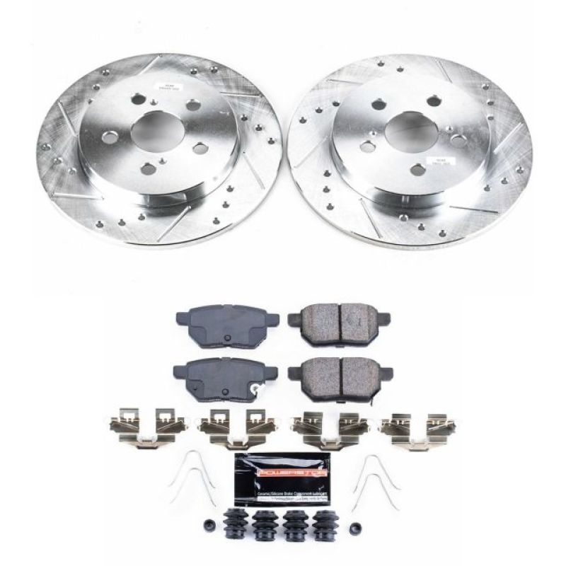 PSB Z23 Evolution Kit - Power Stop 11-13 Lexus CT200h Rear Z23 Evolution Sport Brake Kit