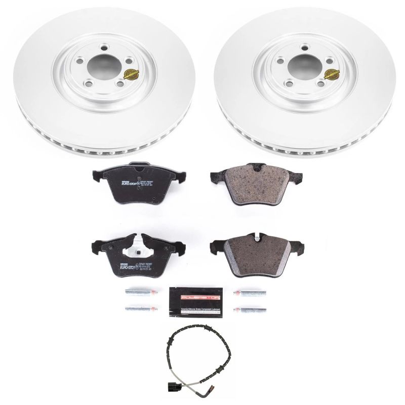 PSB Evolution Coated Rotor - Power Stop 2018 Jaguar XJ Front Eurostop Brake Kit