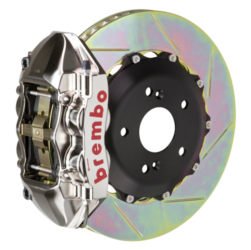 BRB Big Brake Kits - Brembo 16+ Miata MX-5 (ND) Front GTR BBK 4 Piston Billet 328x28 2pc Rotor Slotted Type1 - Nickel