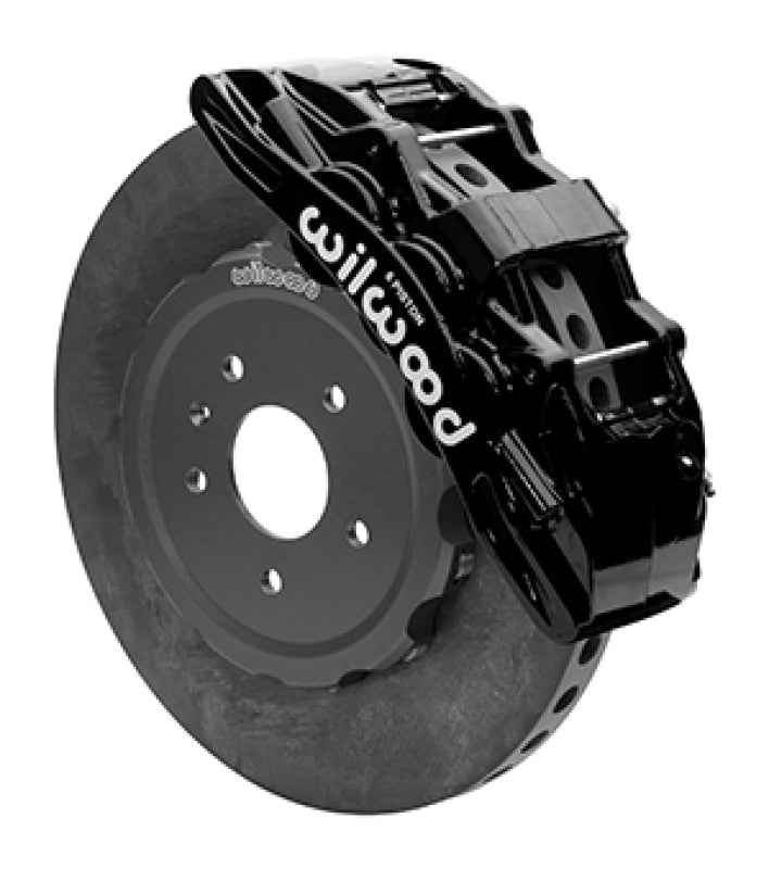 WIL SX6R Brake Kit - Wilwood SX6R WCCB Carbon-Ceramic Front Brake Kit 15in Plain Face Black 05-13 Chevy Corvette