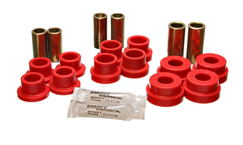 ES Cntrl Arm Bushings - Red - Energy Suspension 64-75 BMW 2002 Red Front Control Arm Bushing Set