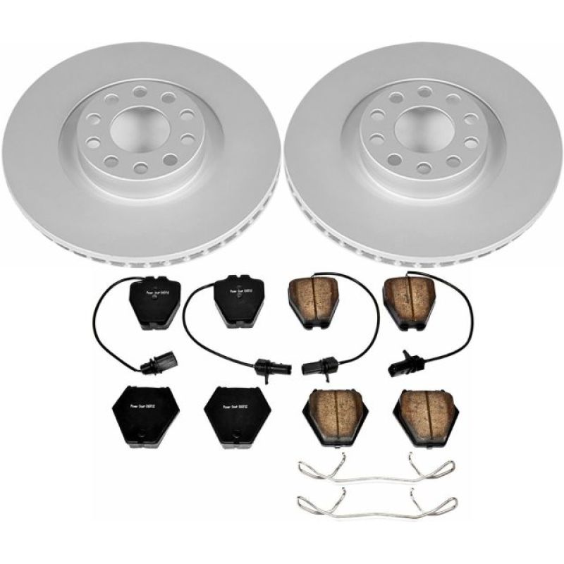 PSB Z23 Evolution Coated Kit - Power Stop 00-04 Audi A6 Quattro Front Z23 Evolution Sport Coated Brake Kit