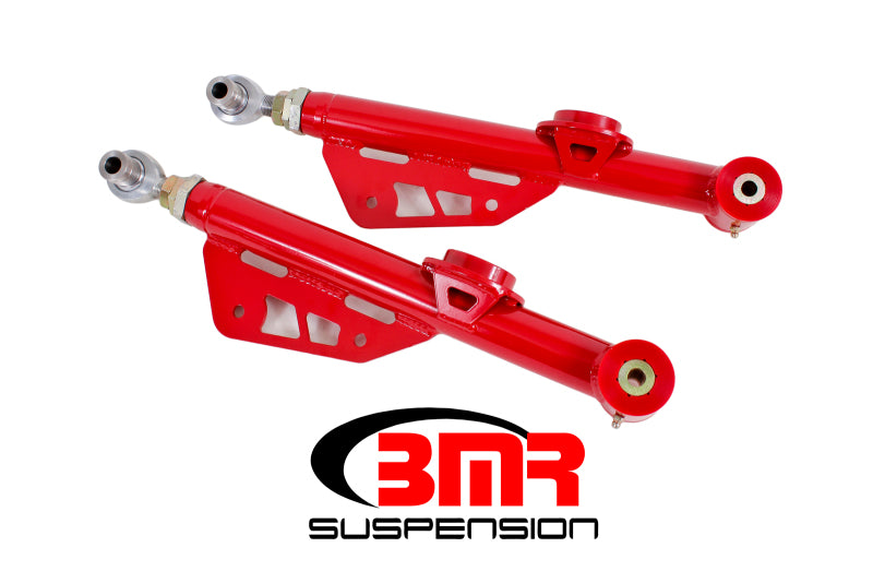 BMR Control Arms - BMR 99-04 Mustang On-Car Adj. Lower Control Arms / Rod End Combo (Polyurethane) - Red
