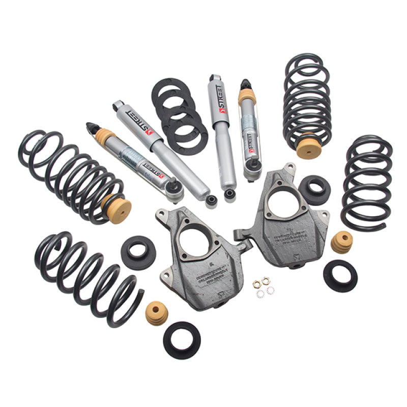 BT Lower Kit w SP Shocks - Belltech LOWERING KIT 14-17 GM SUV w/o Magnetic/Auto Ride