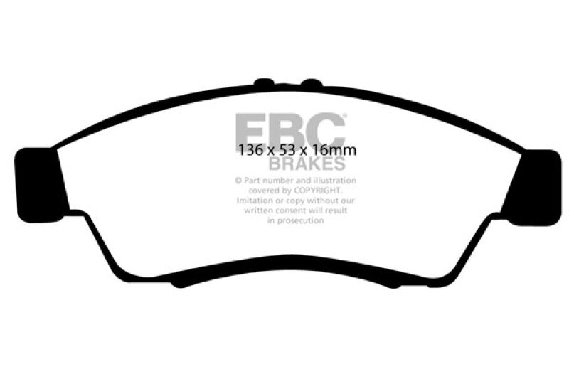 EBC Greenstuff Brake Pad Sets - EBC 06-07 Suzuki Aerio 2.3 Greenstuff Front Brake Pads