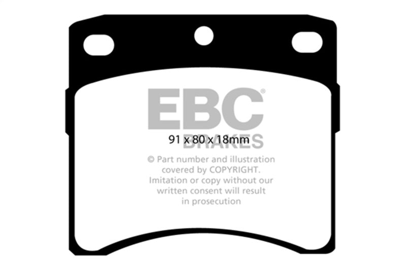 EBC Greenstuff Brake Pad Sets - EBC 93-96 Volkswagen Eurovan 2.5 Vented Rotors Greenstuff Front Brake Pads