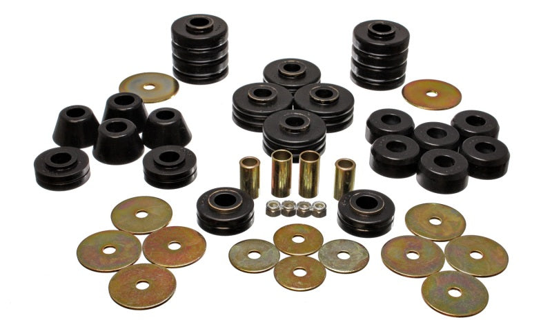 ES Body Mounts - Black - Energy Suspension 73-95 K5 Blazer Black Body(cab) Mount Set