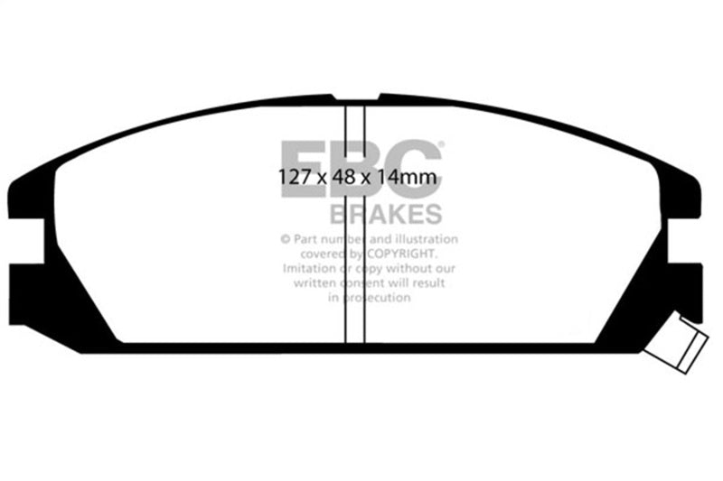 EBC Greenstuff Brake Pad Sets - EBC 86-89 Acura Integra 1.6 Greenstuff Front Brake Pads
