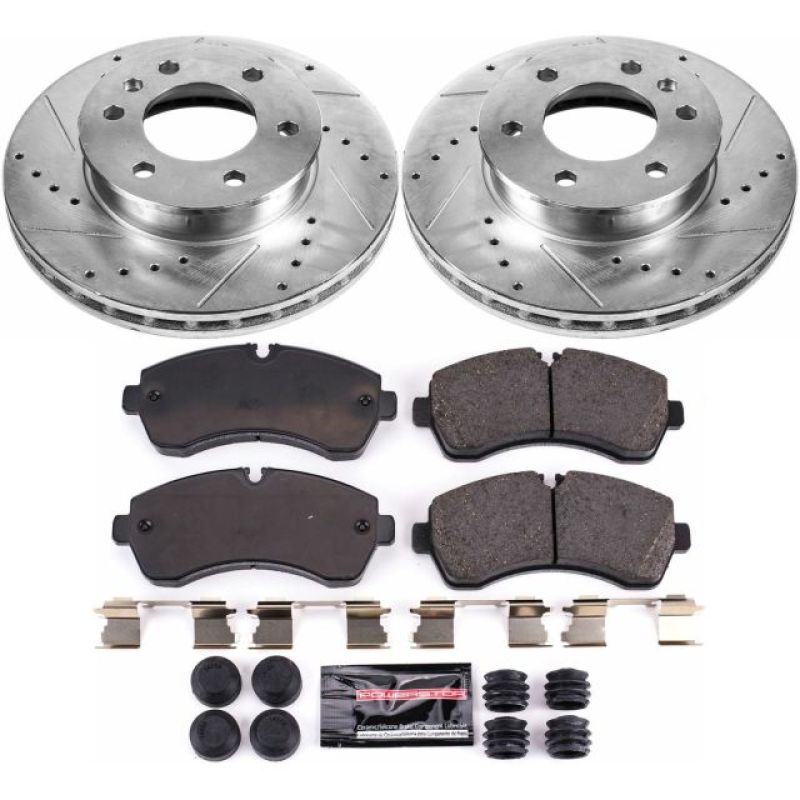 PSB Z23 Evolution Kit - Power Stop 07-09 Dodge Sprinter 3500 Front Z23 Evolution Sport Brake Kit