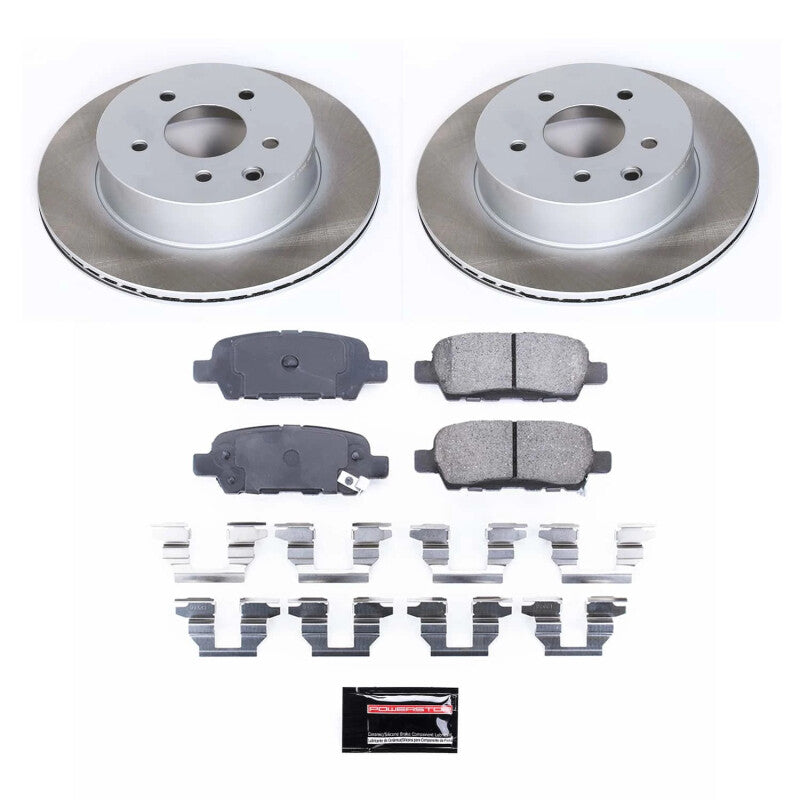 PSB Semi-Coated Rotor Kits - Power Stop 03-05 Nissan 350Z Rear Semi-Coated Rotor Kit