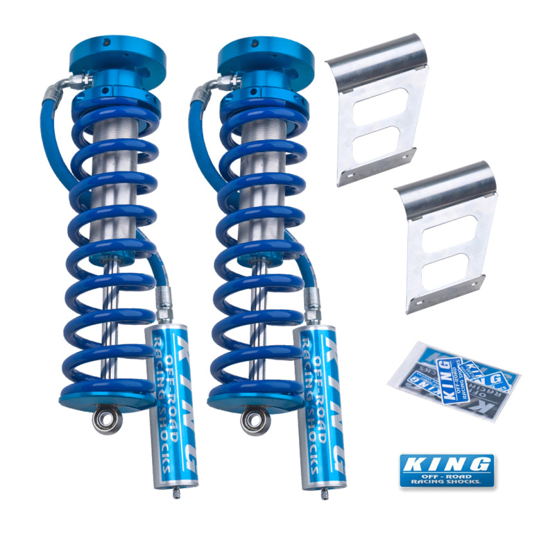 KIN 2.5 Coilovers - King Shocks 2005+ Ford F-250/F-350 4WD Front 2.5 Dia Remote Reservoir Coilover Conversion (Pair)