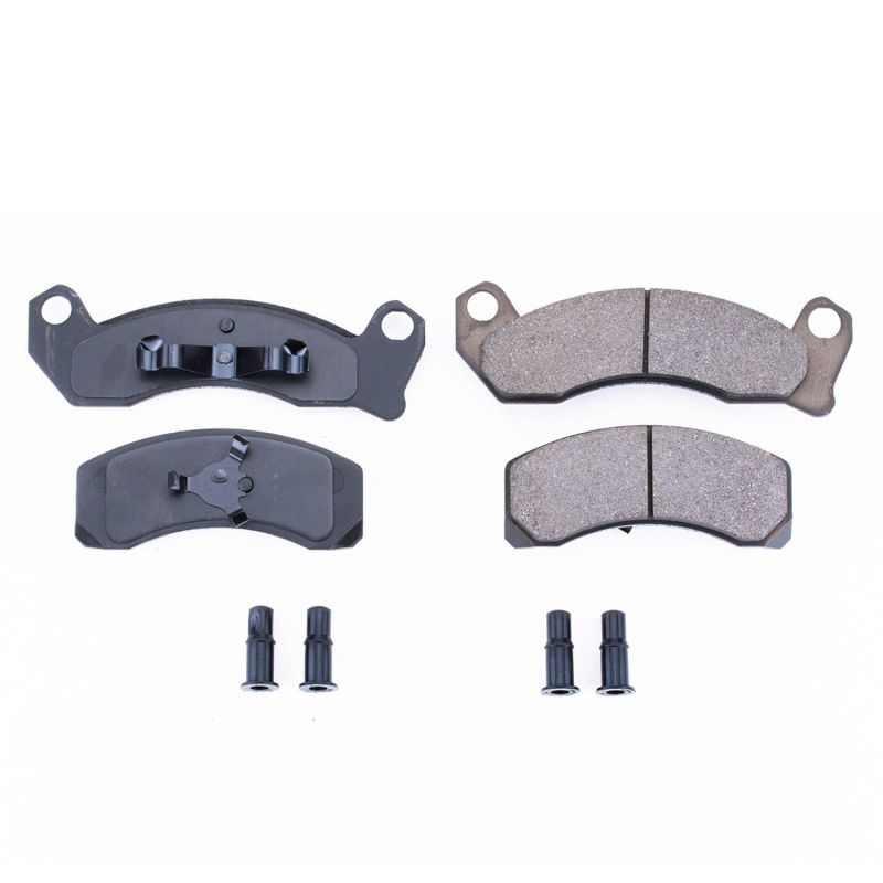 PSB Z17 Evolution Brake Pads - Power Stop 87-89 Ford Country Squire Front Z17 Evolution Ceramic Brake Pads w/Hardware