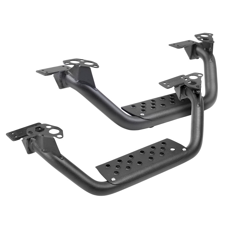 GOR Dom Extreme D6 - Go Rhino Dominator Extreme D6 SideSteps - Tex Blk - 4in Drop Down Steps (Pair)