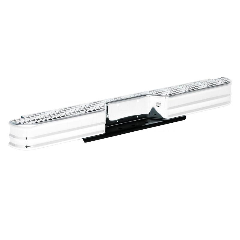 WES Fey Diamondstep Bumpers - Westin/Fey 83-97 Mitsubishi Pickup / 80-88 Toyota Pickup Diamondstep Universal Bumper - Chrome