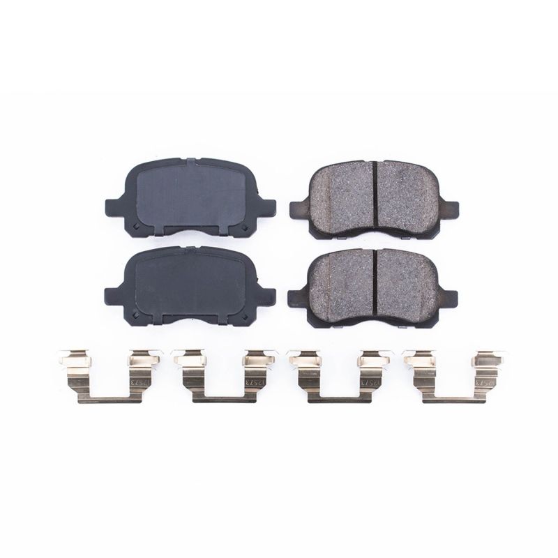 PSB Z17 Evolution Brake Pads - Power Stop 98-02 Chevrolet Prizm Front Z17 Evolution Ceramic Brake Pads w/Hardware