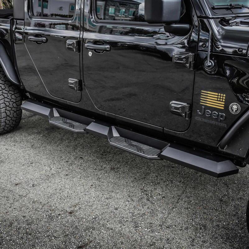 WES Nerf Bars - HDX Xtreme - Westin 2020 Jeep Gladiator HDX Xtreme Nerf Step Bars - Textured Black