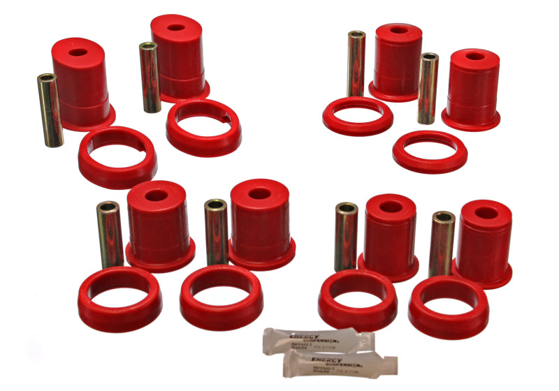 ES Cntrl Arm Bushings - Red - Energy Suspension Diff Control Arm W/Thrust Washer - Red