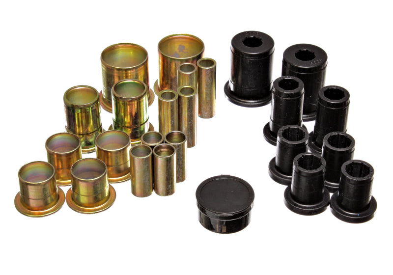 ES Cntrl Arm Bushings - Black - Energy Suspension 73-74 Camaro / 73 GrandAm/GrandPrix Black Control Arm Bushing Set - Complete Set