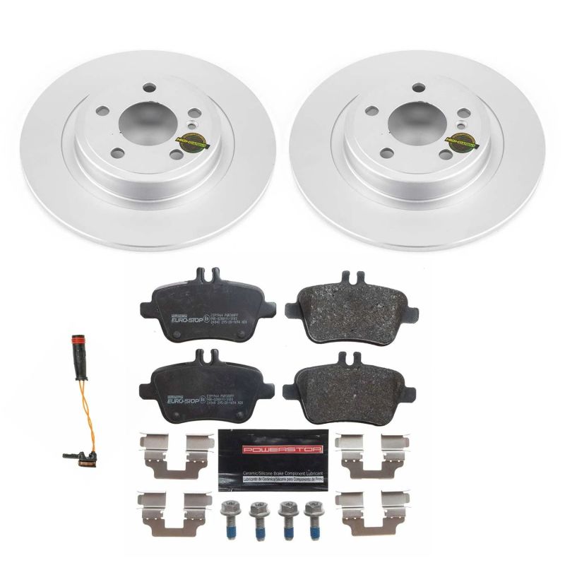 PSB Euro-Stop Kit - Power Stop 2017 Mercedes-Benz SLC300 Rear Euro-Stop Brake Kit