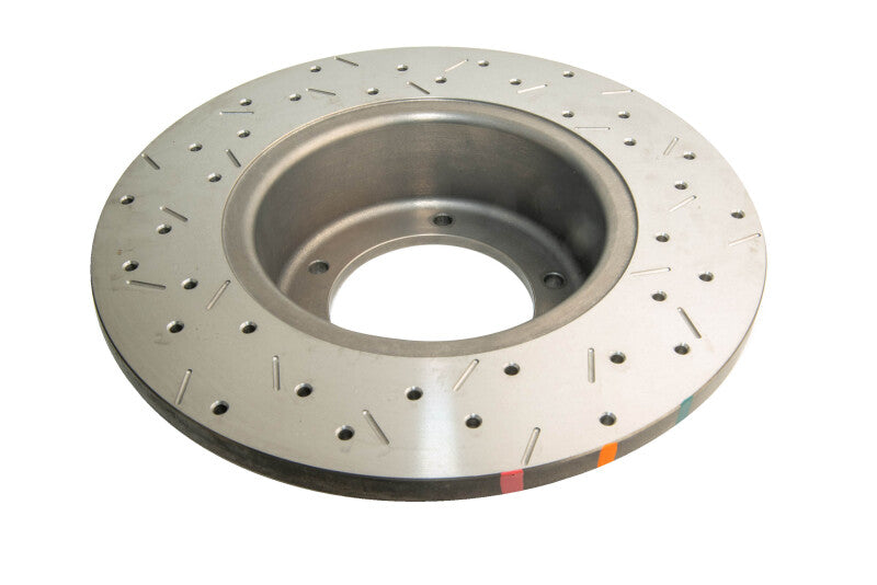 DBA 4000 Slot&Drill Rotors - DBA 93-99 Land Rover Defender 110 Front 4000 Series Drilled & Slotted Rotor
