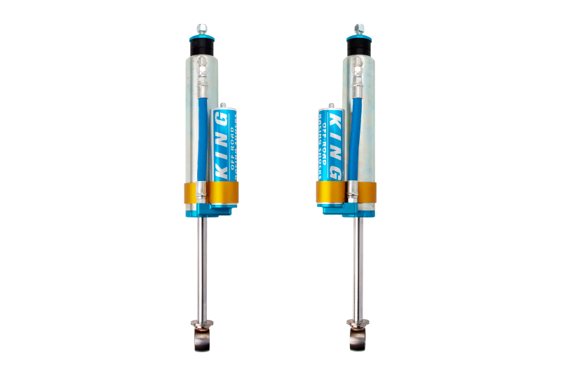 KIN 2.5 Shocks - King Shocks 96-02 Toyota 4Runner Rear 2.5 Dia Piggy Hose Reservoir (Pair)