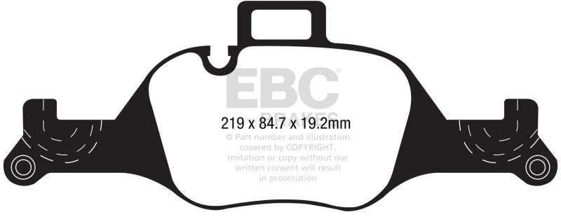 EBC Redstuff Brake Pad Sets - EBC 2017+ BMW 530 G30 Redstuff Front Brake Pads