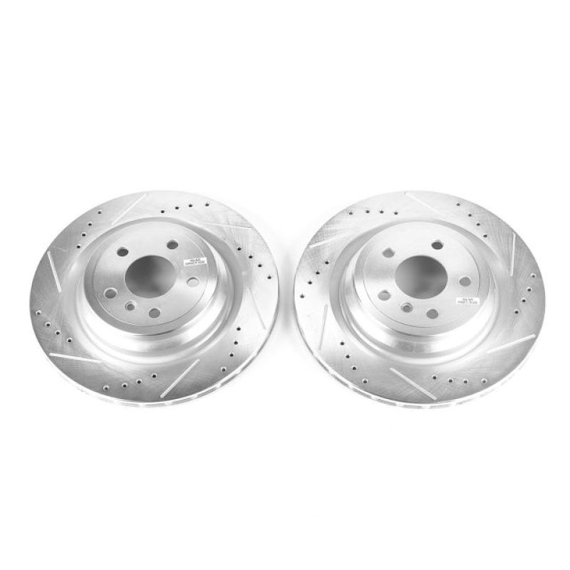 PSB Evolution Drill/Slot Rotor - Power Stop 17-18 Mercedes-Benz GLE43 AMG Rear Evolution Drilled & Slotted Rotors - Pair