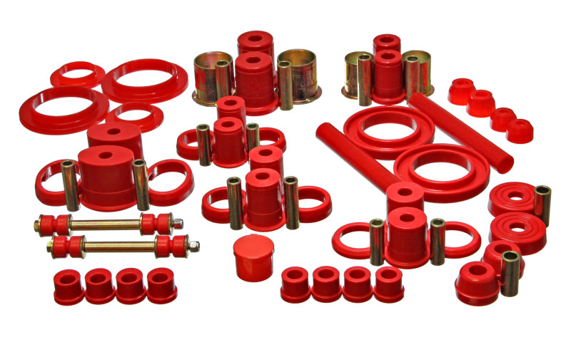 ES Hyper-Flex Sets - Red - Energy Suspension 94-98 Ford Mustang Red Hyper-flex Master Bushing Set