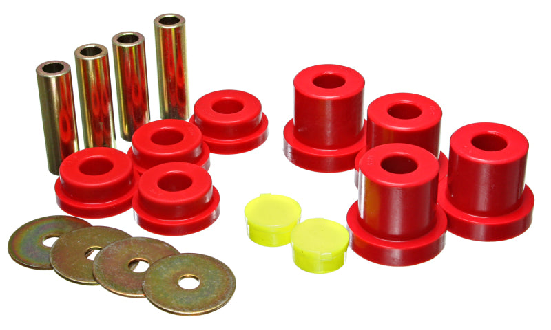 ES Subframe Bushings - Red - Energy Suspension 05-07 Scion tC Red Rear Sub Frame Bushing Set