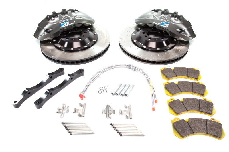 ALC Front Brake Kits - Alcon 2009+ Nissan GT-R R35 412x36mm Rotor 6 Piston Caliper RC6 Front Axle Kit - Grey