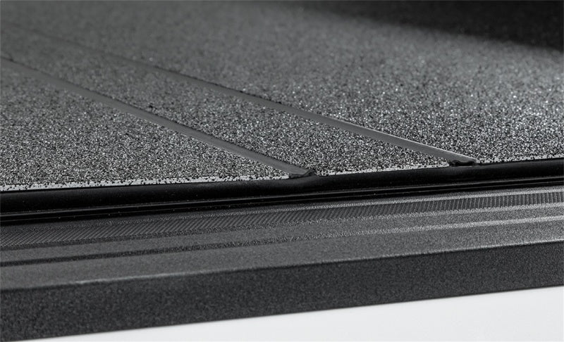 ACC LOMAX Tri-Fold Cover - Access LOMAX Tri-Fold Cover Black Urethane Finish Split Rail 09-18 Ram 1500 - 6ft 4in Bed