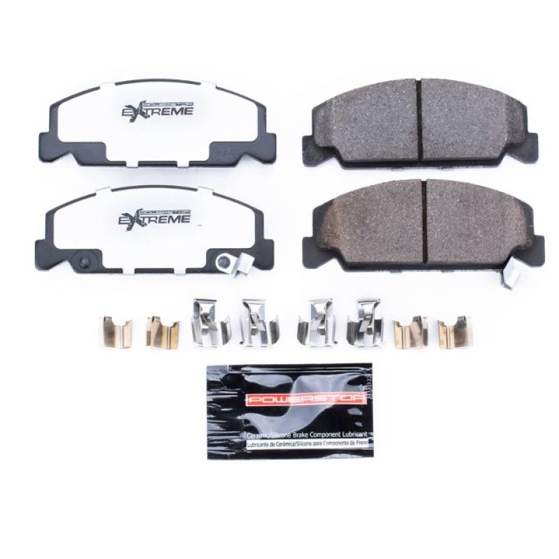 PSB Z26 Extreme Brake Pads - Power Stop 90-00 Honda Civic Front Z26 Extreme Street Brake Pads w/Hardware
