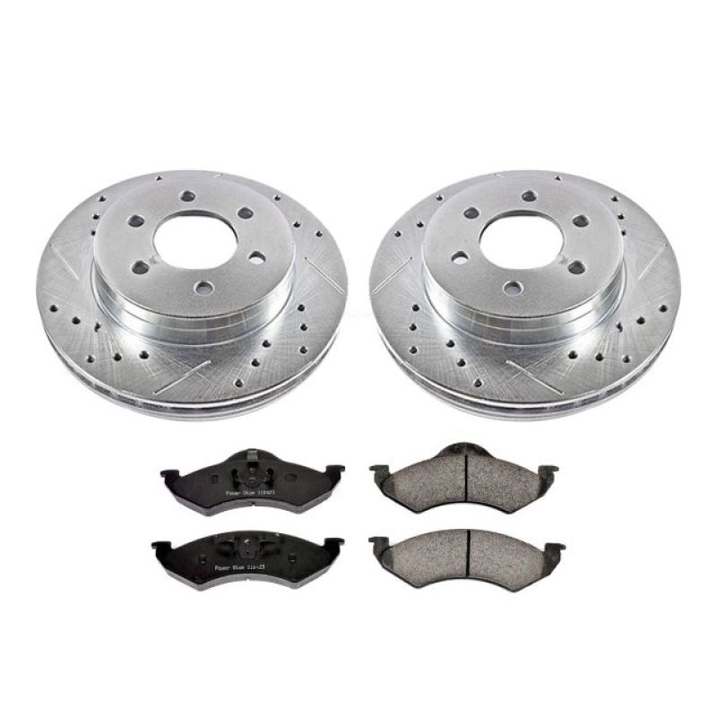 PSB Z23 Evolution Kit - Power Stop 00-02 Dodge Dakota Front Z23 Evolution Sport Brake Kit