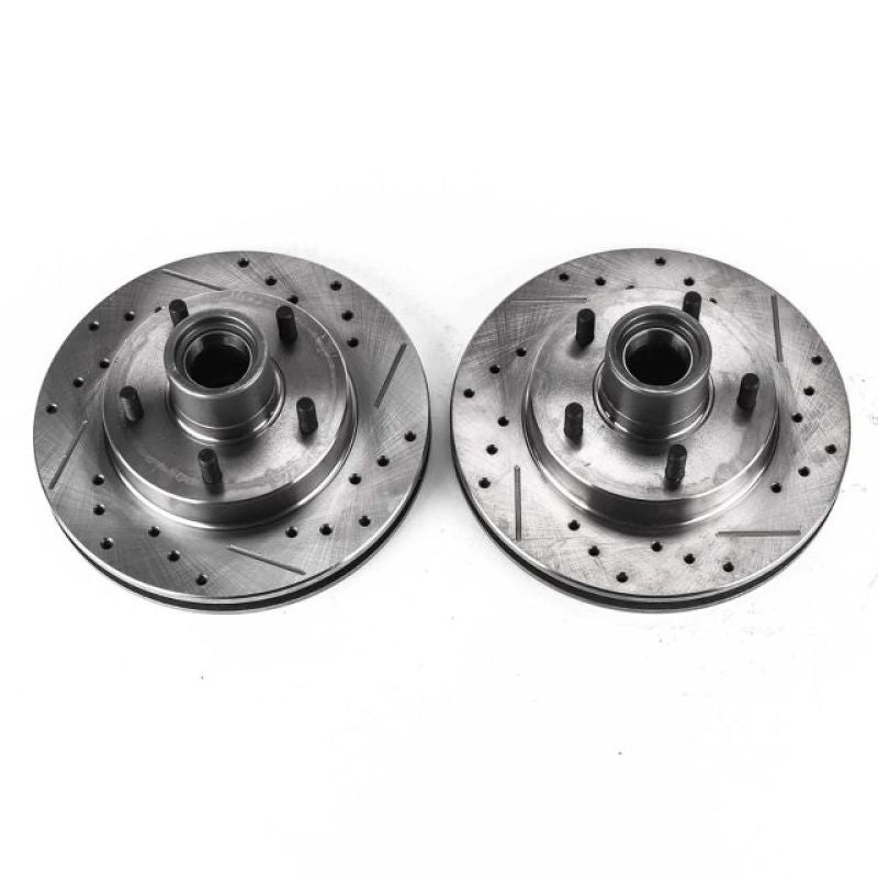 PSB Evolution Drill/Slot Rotor - Power Stop 95-97 Chevrolet Blazer Front Evolution Drilled & Slotted Rotors - Pair