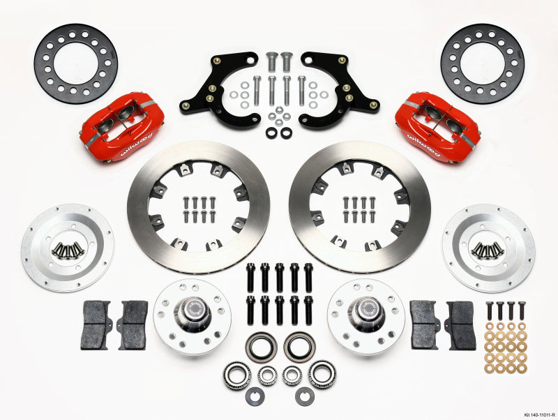 WIL Dynalite Brake Kit - Wilwood Forged Dynalite Front Kit 11.75in Red 59-64 Chevy Impala / 63-64 Corvette