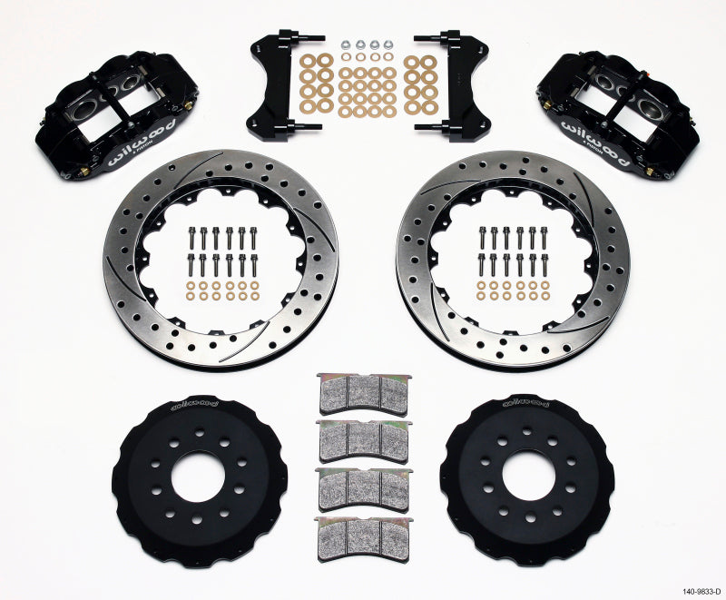 WIL Superlite Brake Kit - Wilwood Narrow Superlite 6R Front Hat Kit 13.06in Drilled 98-02 Camaro/Firebird