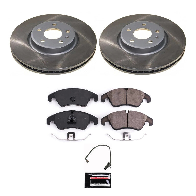 PSB Semi-Coated Rotor Kits - Power Stop 13-16 Audi allroad Front Semi-Coated Rotor Kit
