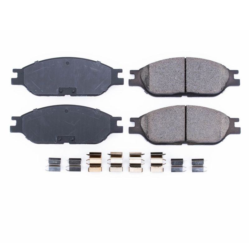 PSB Z17 Evolution Brake Pads - Power Stop 99-03 Ford Windstar Front Z17 Evolution Ceramic Brake Pads w/Hardware