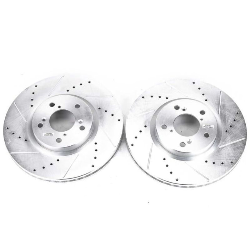 PSB Evolution Drill/Slot Rotor - Power Stop 07-13 Acura MDX Front Evolution Drilled & Slotted Rotors - Pair