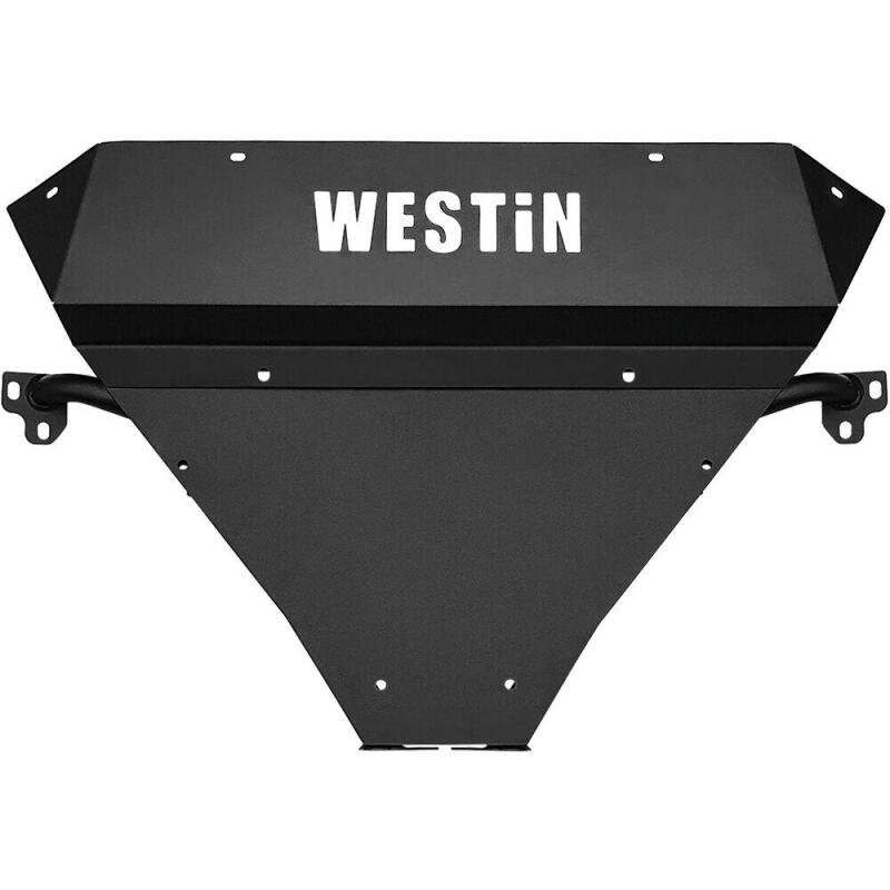 WES Skid Plates - Westin 2014-2018 Chevy Silverado 1500 Outlaw Bumper Skid Plate - Textured Black