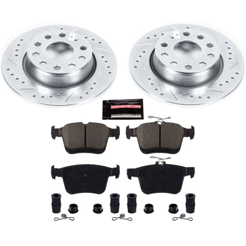 PSB Z23 Evolution Kit - Power Stop 15-18 Audi A3 Rear Z23 Evolution Sport Brake Kit