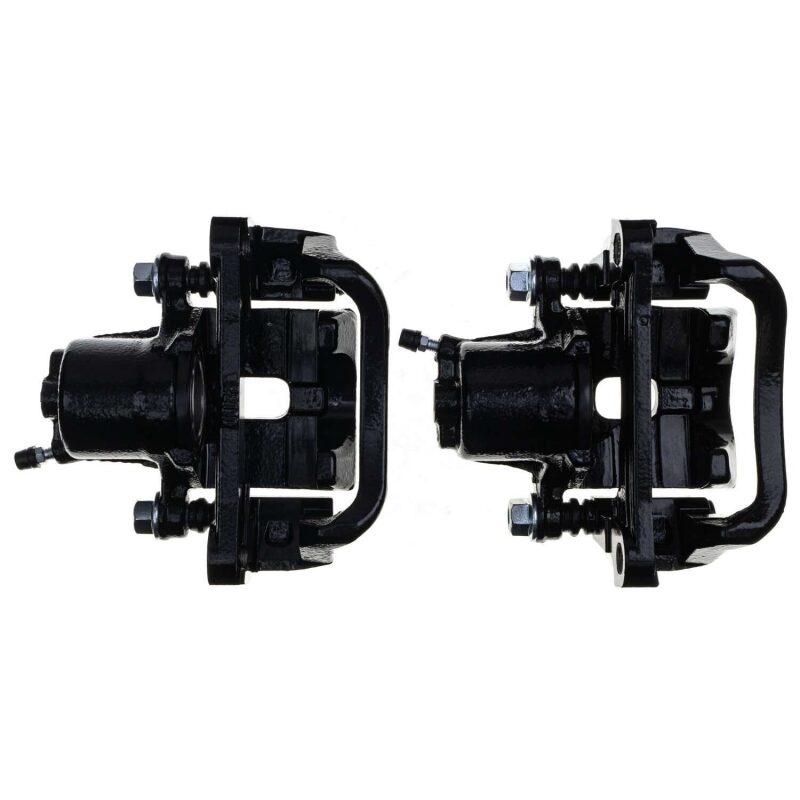 PSB Black Calipers - Power Stop 08-15 Toyota Sequoia Rear Black Caliper - Pair w/Bracket