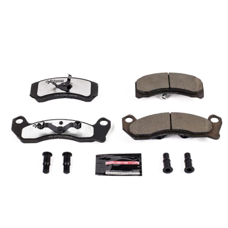 PSB Z26 Extreme Brake Pads - Power Stop 87-89 Ford Country Squire Front Z26 Extreme Street Brake Pads w/Hardware
