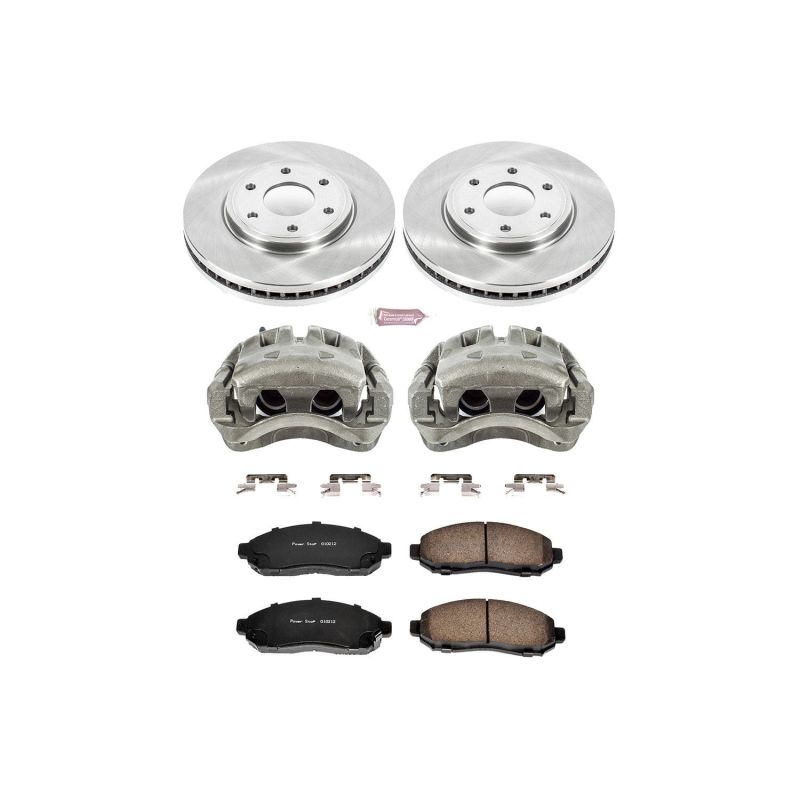 PSB Autospecialty Kit w/Cals - Power Stop 05-18 Nissan Frontier Front Autospecialty Brake Kit w/Calipers