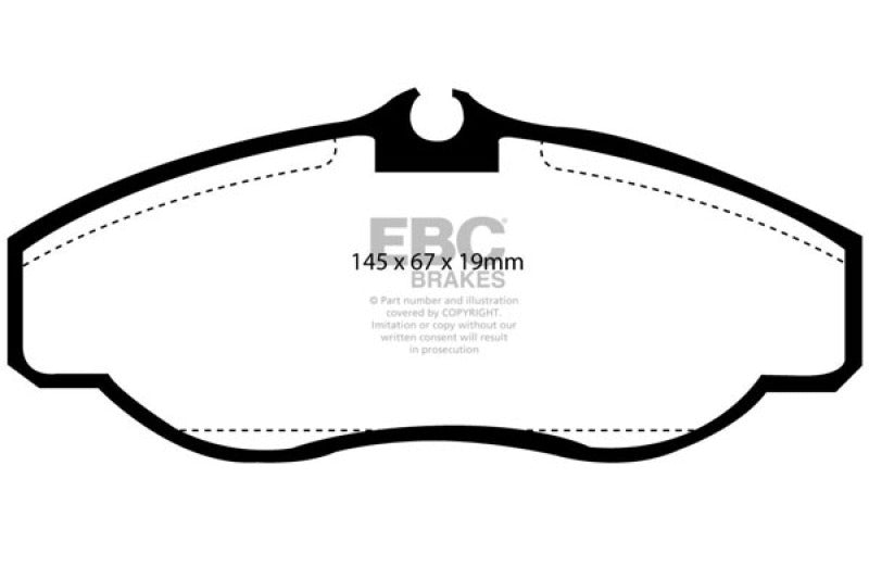 EBC Greenstuff Brake Pad Sets - EBC 99-03 Land Rover Discovery (Series 2) 4.0 Greenstuff Front Brake Pads